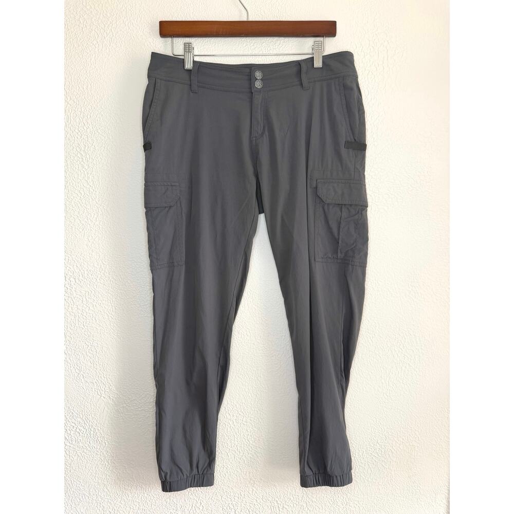 PrAna Women's Halle Straight Leg Cargo Pants in Coal Grey size 8